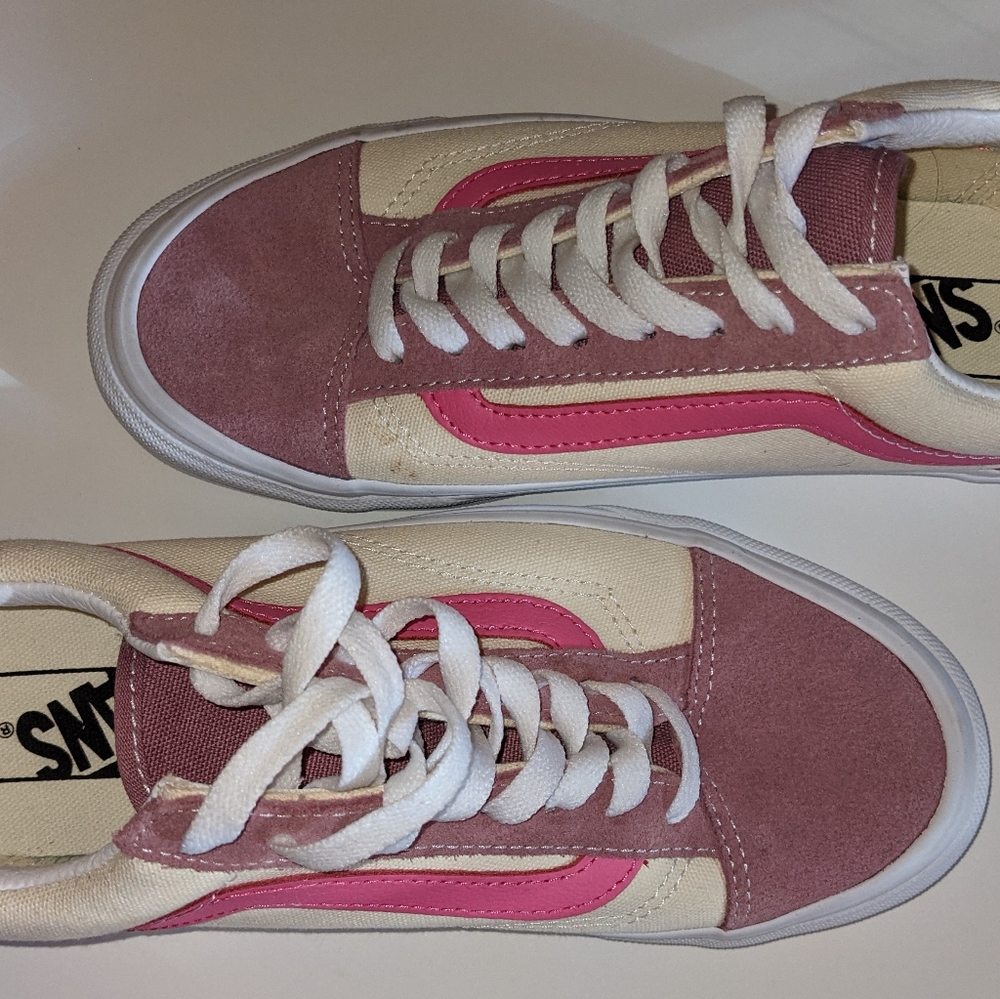 Vans Pink Purple White Sneakers